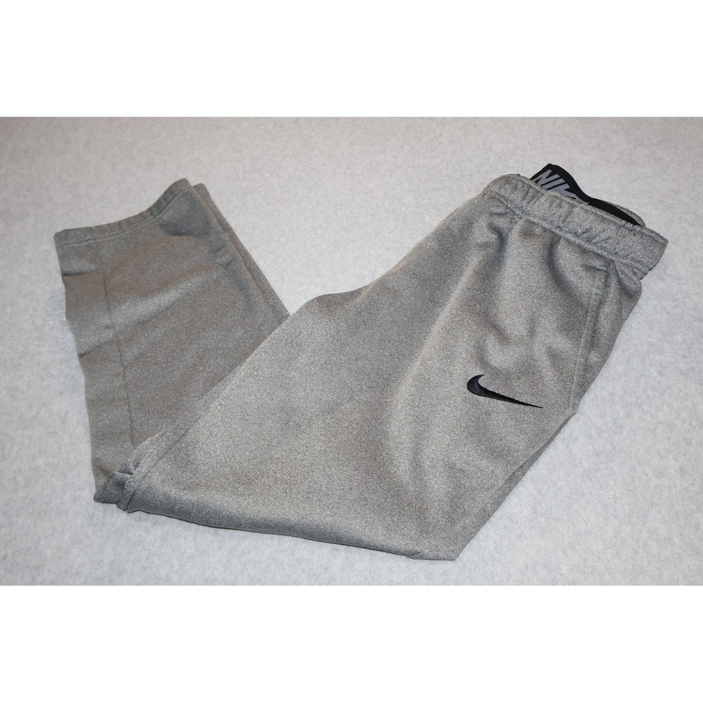 Nike Sweatpants Mens Medium Gray Dri-FIT Fleece Lined Athletic Training Pants